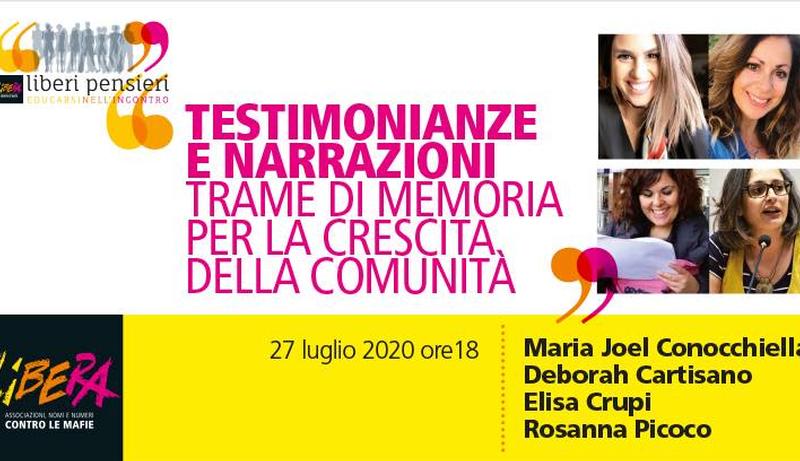 Testimonianze e narrazioni. Trame di memoria per la crescita della comunit