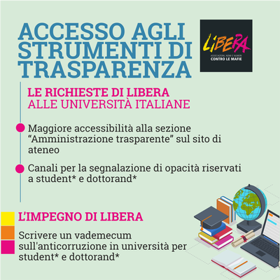 Libera, una campagna per monitorare la trasparenza nelle Universit - Foto n. 2